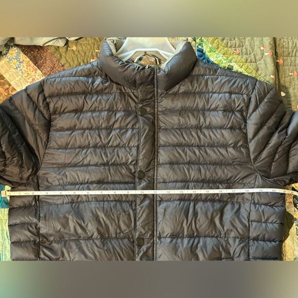 Reaction Kenneth Cole Dark Charcoal Gray Black Weatherproof Winter Puffer Jacket - Picture 8 of 9